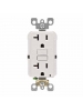 Leviton GFWT2-T - 20A - 125 V - NEMA 5-20R - Self-test SmartLock Pro Slim Weather & Tamper-Resistant GFCI - Monochromatic - 20 Amp Feed-Through - Light Almond